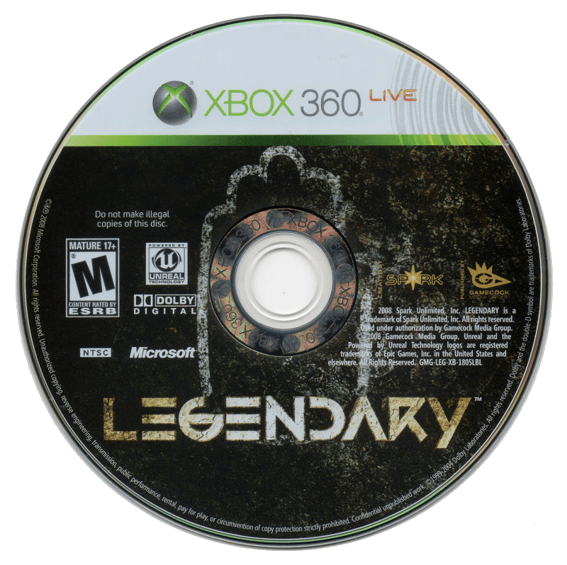 Legendary [Not for Resale] media 1 for Xbox 360
